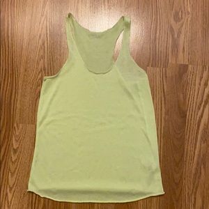 Lime green tank top